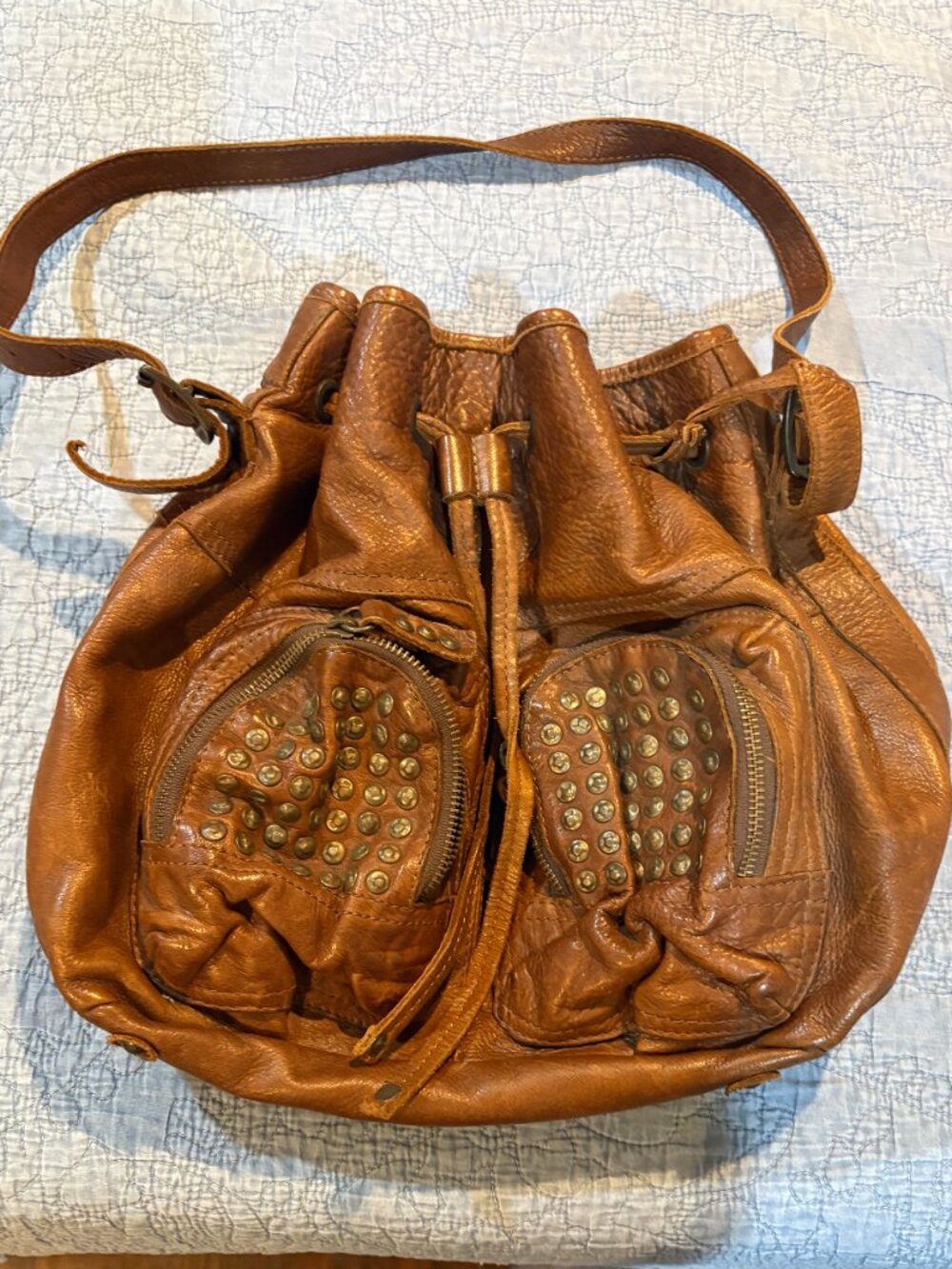 Large Frye crossbody BOHO bag - Picture 2 of 4